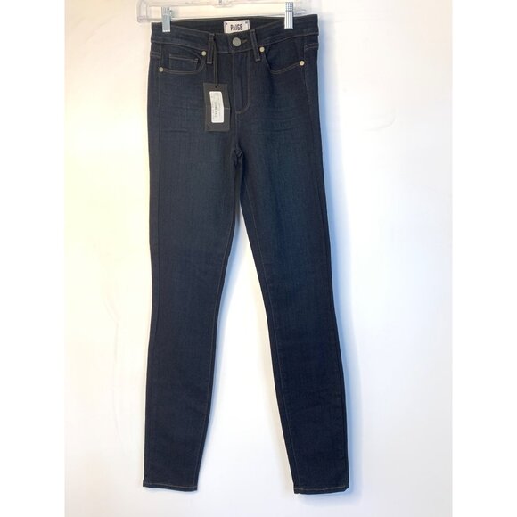 NWT Paige Hoxton Ultra Skinny Jeans Size 26 Dark Blue Denim Womens RN10515 - Picture 7 of 11